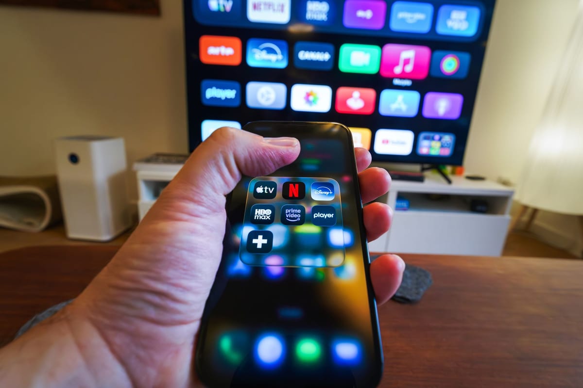 Watching Russian streaming services abroad on a phone and a TV
